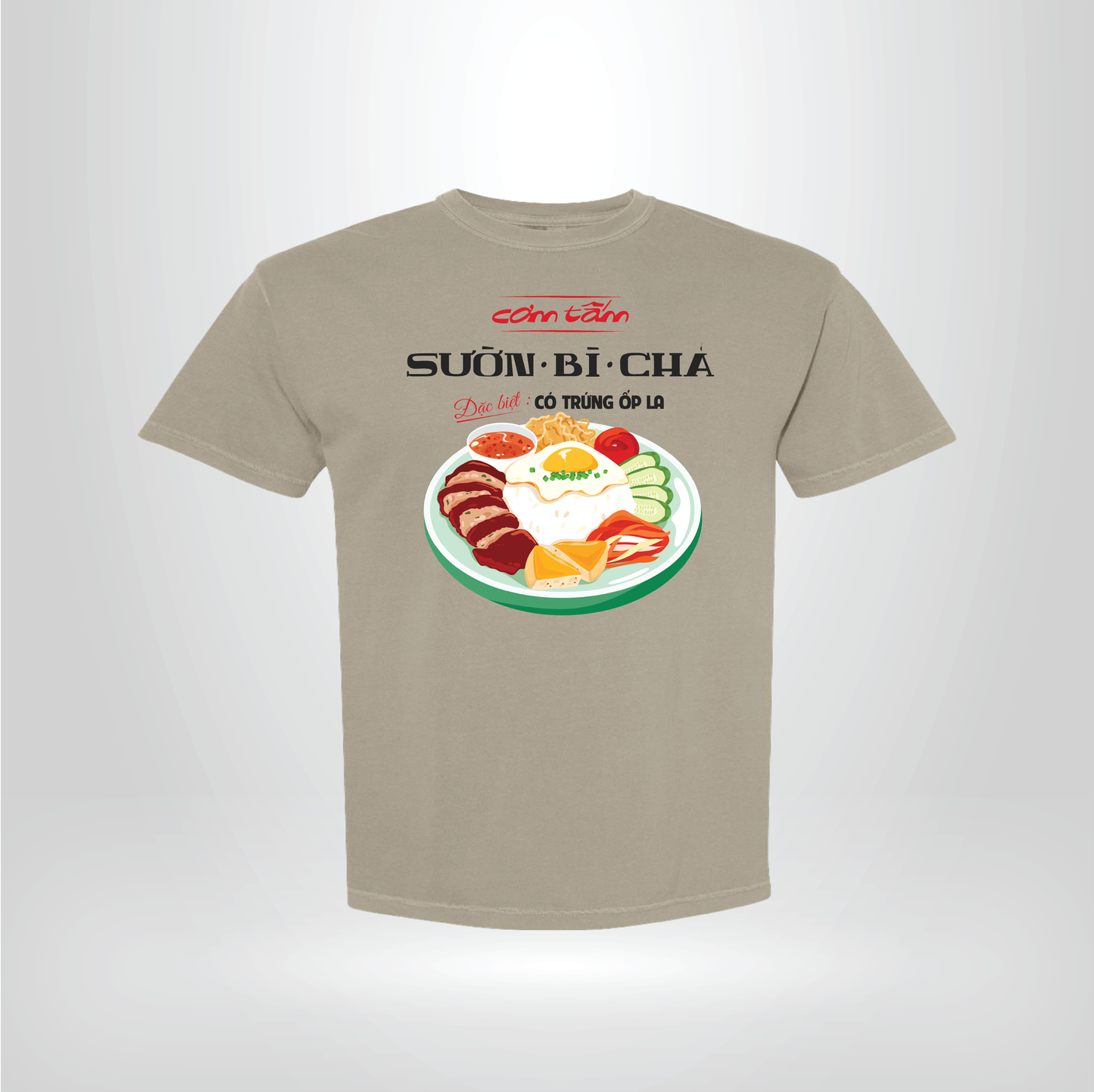 Com Tam Saigon Food Tee Vietnamese Broken Rice Graphic Cotton Shirt