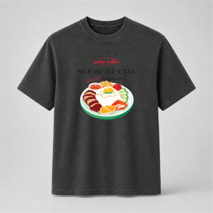 Vietnamese Cơm Tấm T-Shirt – Sườn Bì Chả Food Graphic Tee