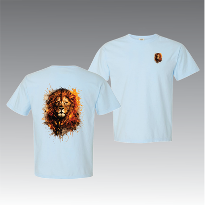 Lion Graphic Front and Back T-Shirt