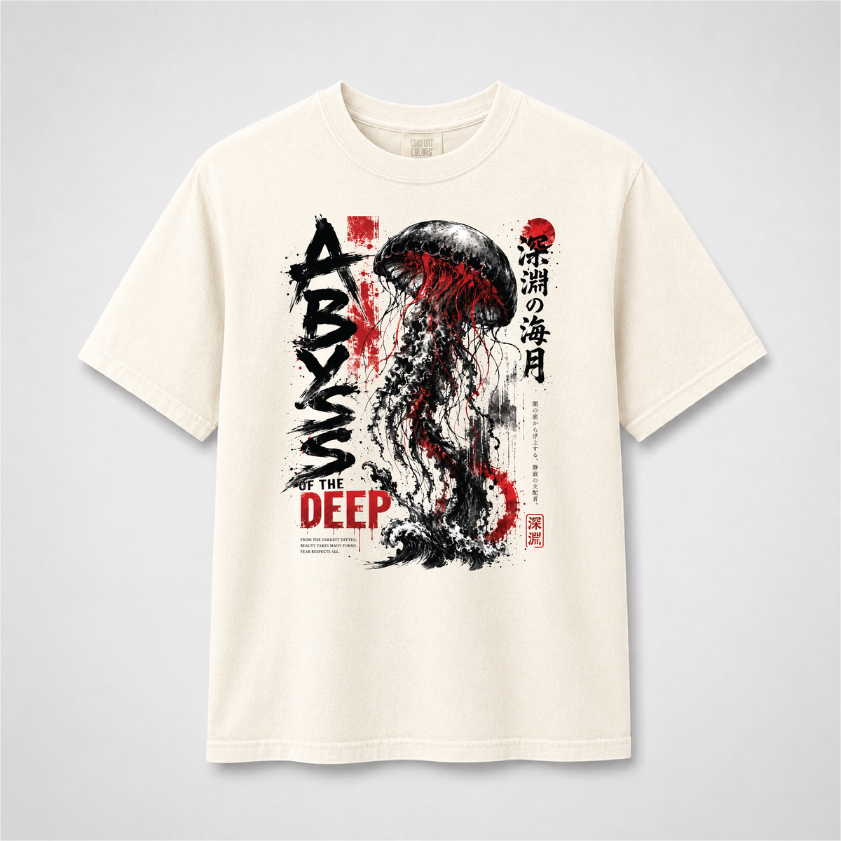 Abyss of the Deep Japanese Jellyfish Graphic Tee