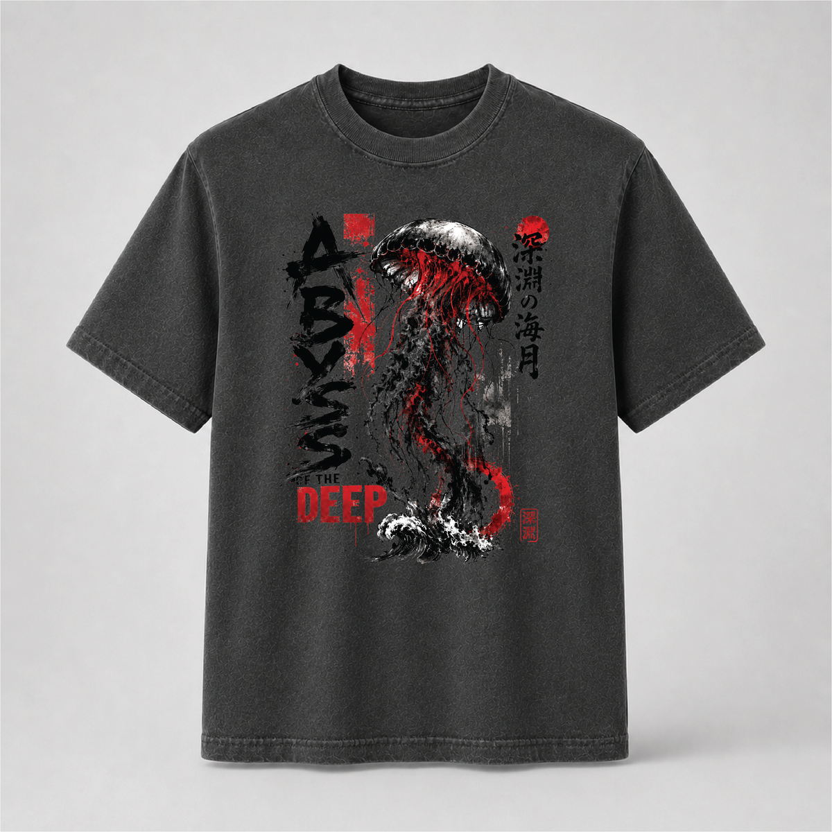 Abyss of the Deep Japanese Jellyfish Graphic Tee