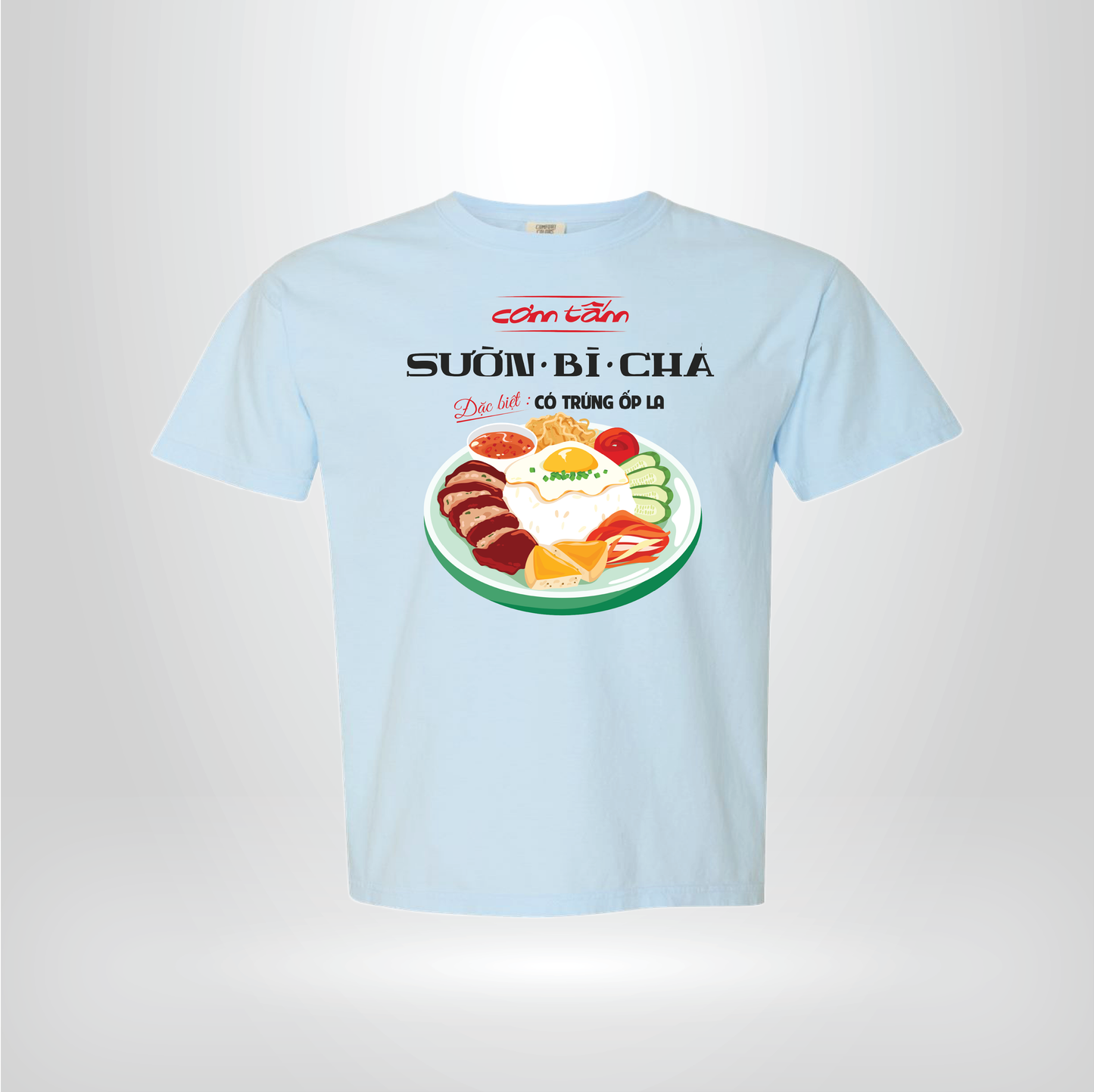 Com Tam Saigon Food Tee Vietnamese Broken Rice Graphic Cotton Shirt