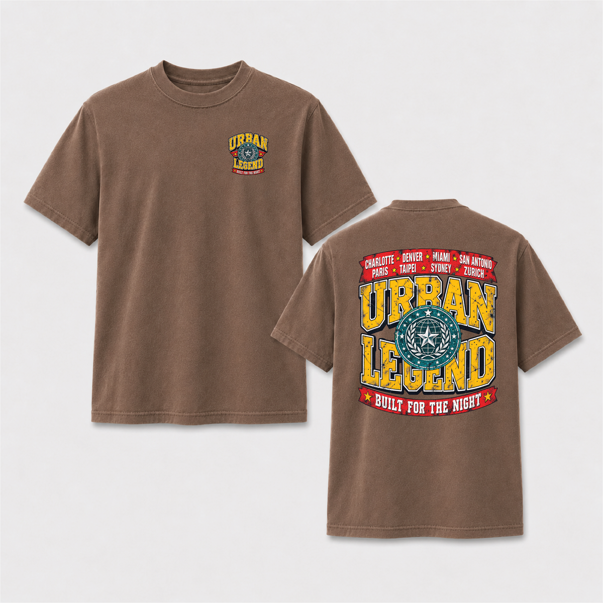 Urban Legend Built for the Night Front & Back Graphic Tee