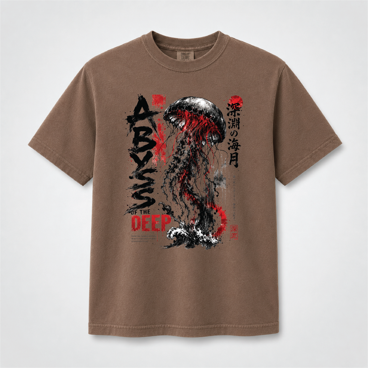 Abyss of the Deep Japanese Jellyfish Graphic Tee