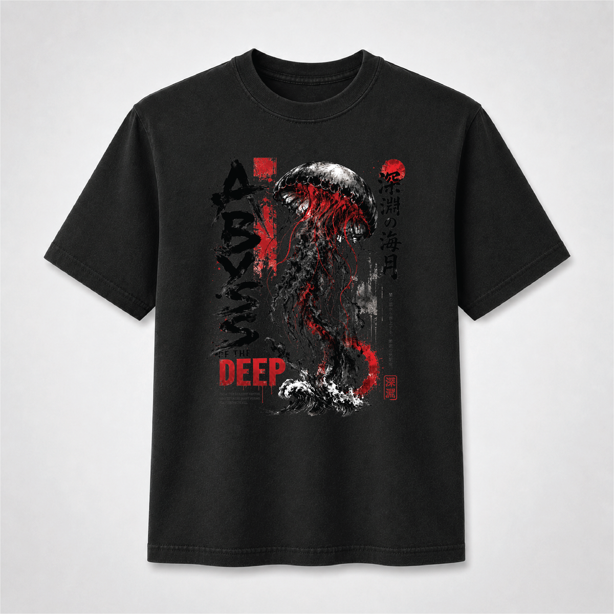 Abyss of the Deep Japanese Jellyfish Graphic Tee