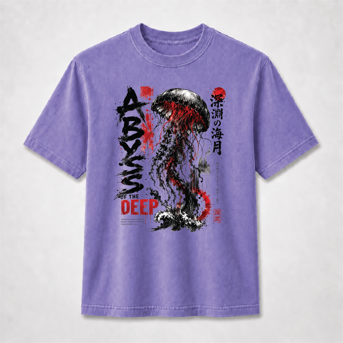 Abyss of the Deep Japanese Jellyfish Graphic Tee
