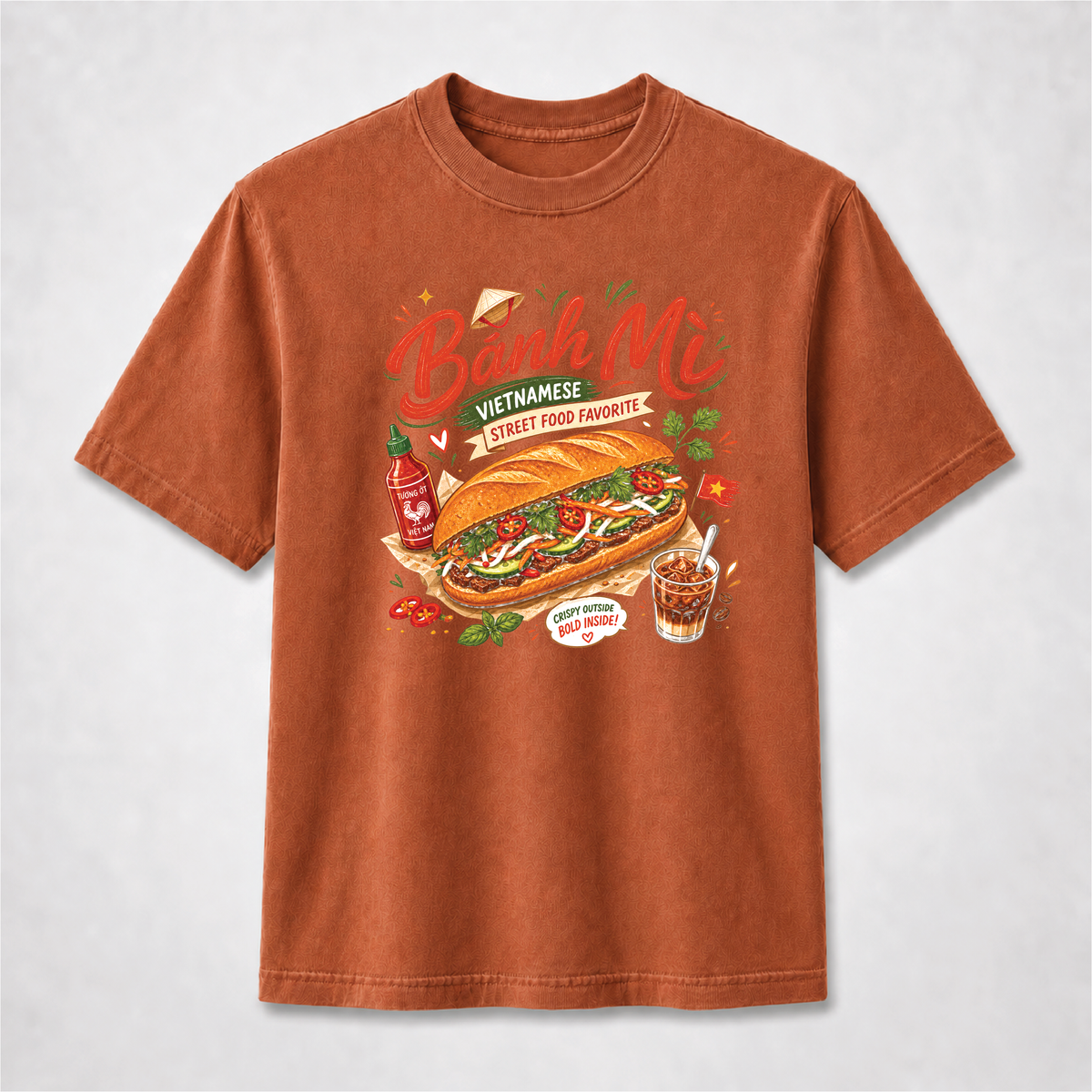 Bánh Mì Vietnamese Street Food Graphic Tee – Comfort Colors Shirt