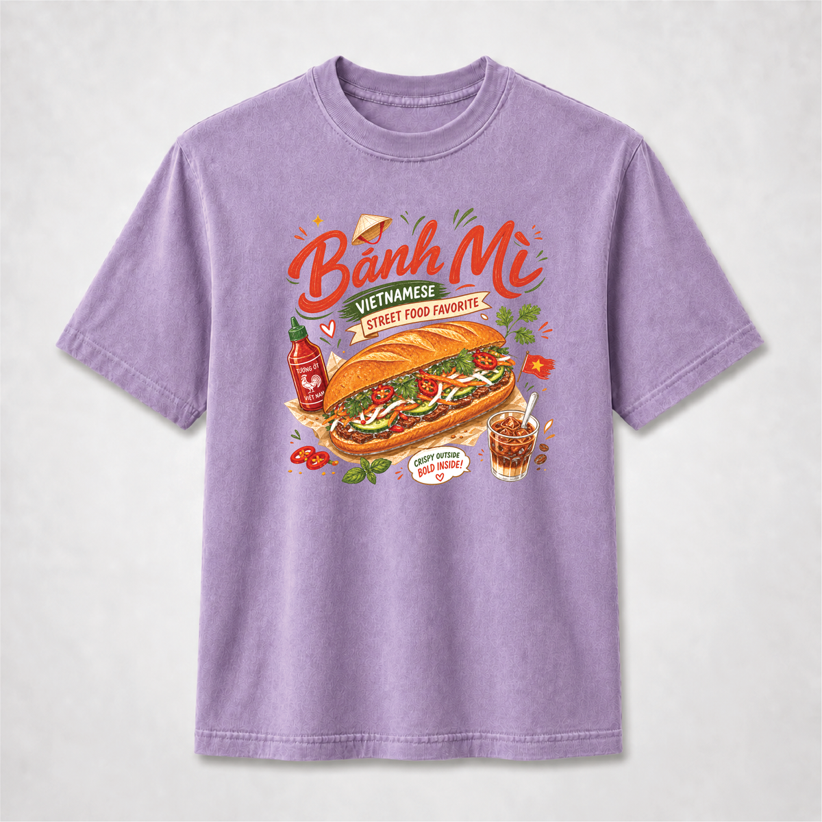 Bánh Mì Vietnamese Street Food Graphic Tee – Comfort Colors Shirt
