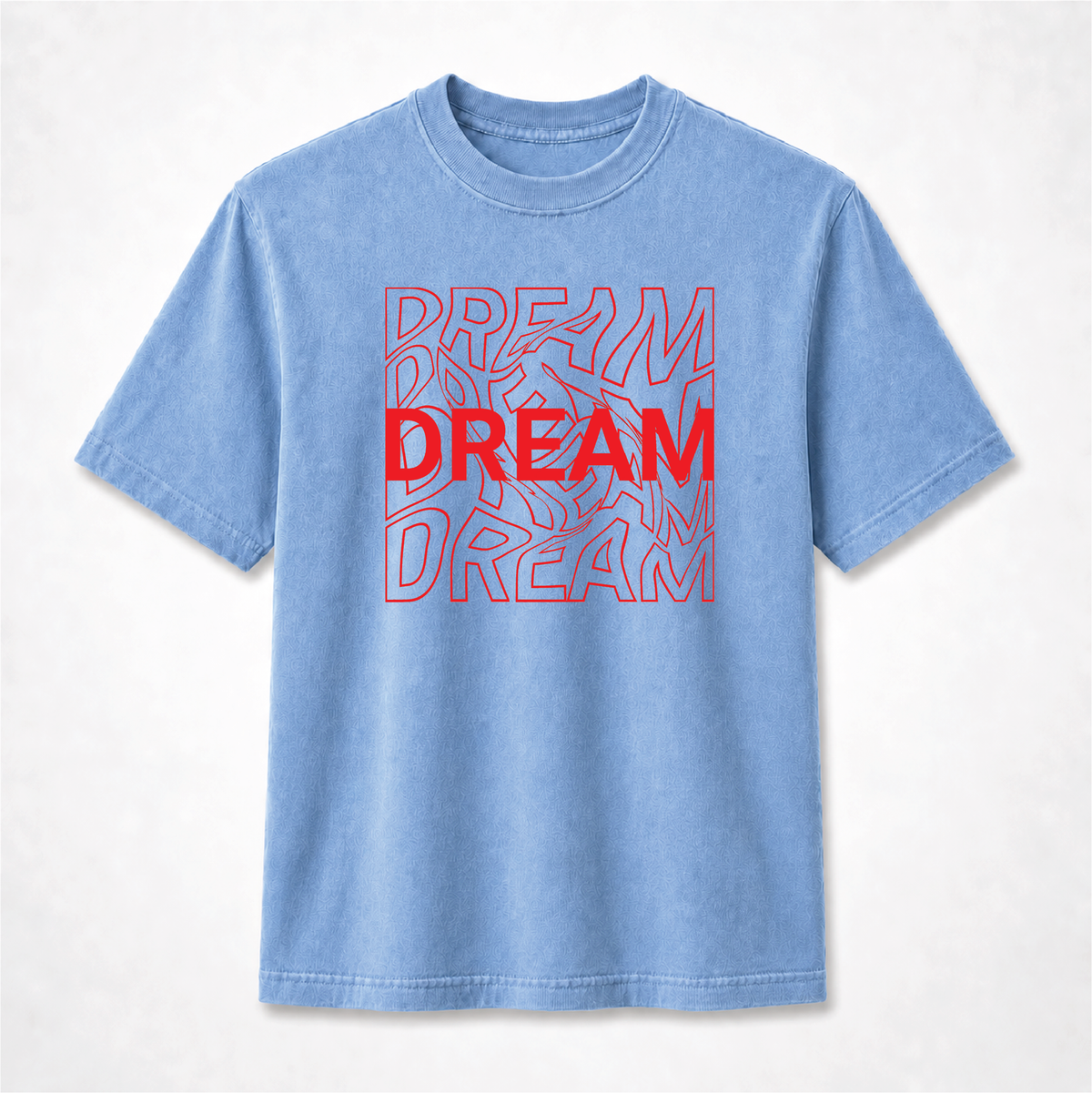 Dream Repeated Typography Minimalist Graphic Tee
