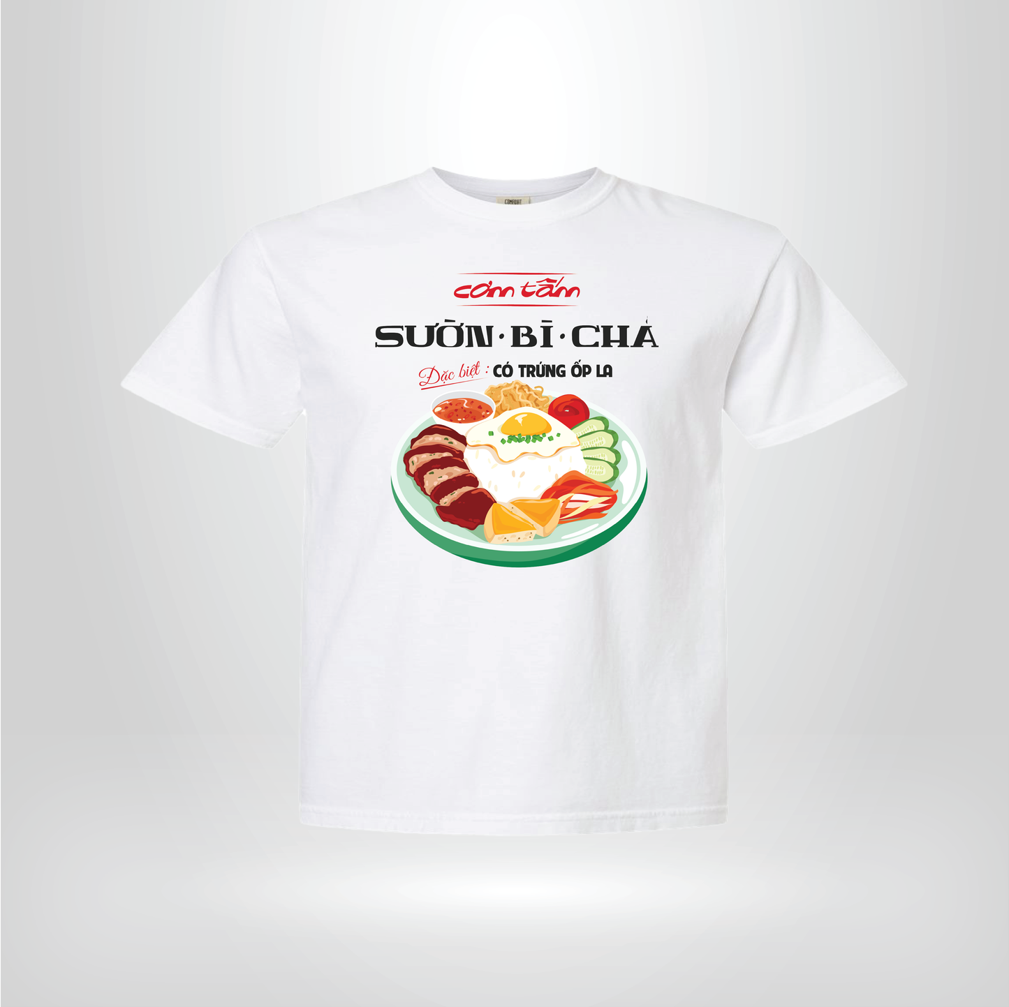 Com Tam Saigon Food Tee Vietnamese Broken Rice Graphic Cotton Shirt