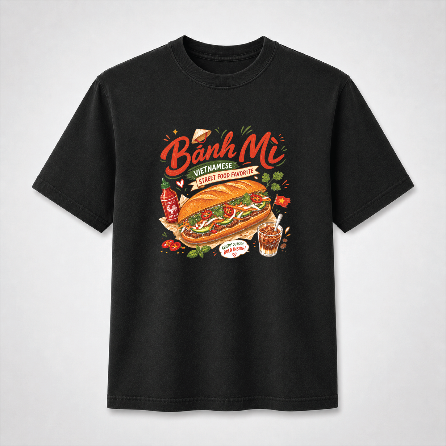 Bánh Mì Vietnamese Street Food Graphic Tee – Comfort Colors Shirt