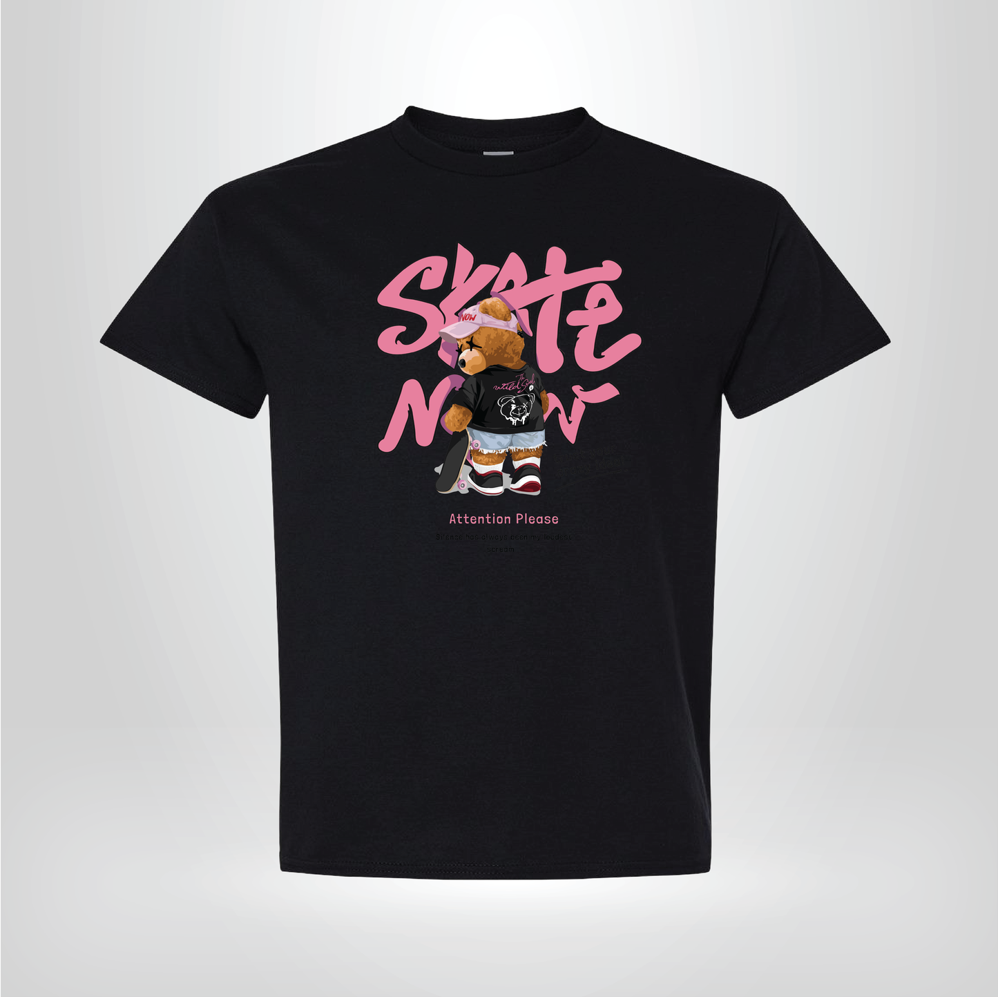 Skate Now Bear Graphic T-Shirt – Cute Streetwear Unisex Tee