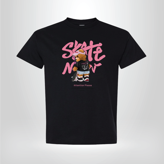 Skate Now Bear Graphic T-Shirt – Cute Streetwear Unisex Tee