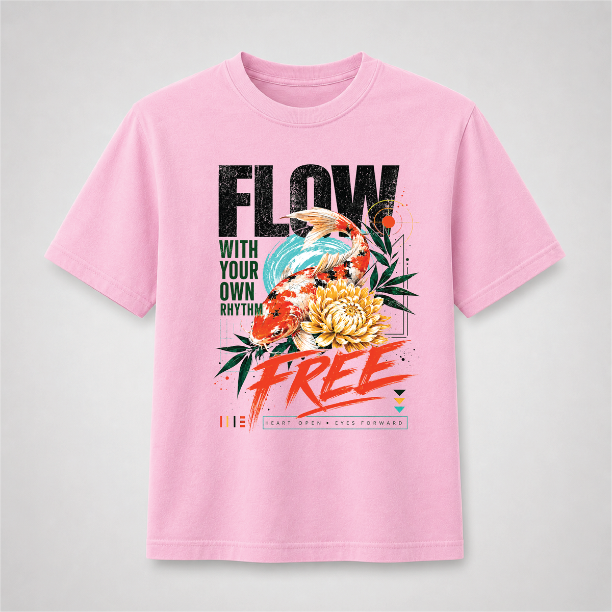 Koi Fish Graphic Tee – Flow Free Zen Shirt