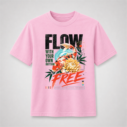 Koi Fish Graphic Tee – Flow Free Zen Shirt