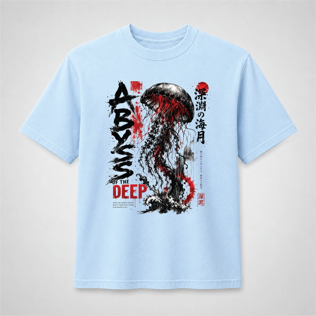Abyss of the Deep Japanese Jellyfish Graphic Tee