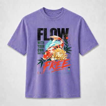 Koi Fish Graphic Tee – Flow Free Zen Shirt