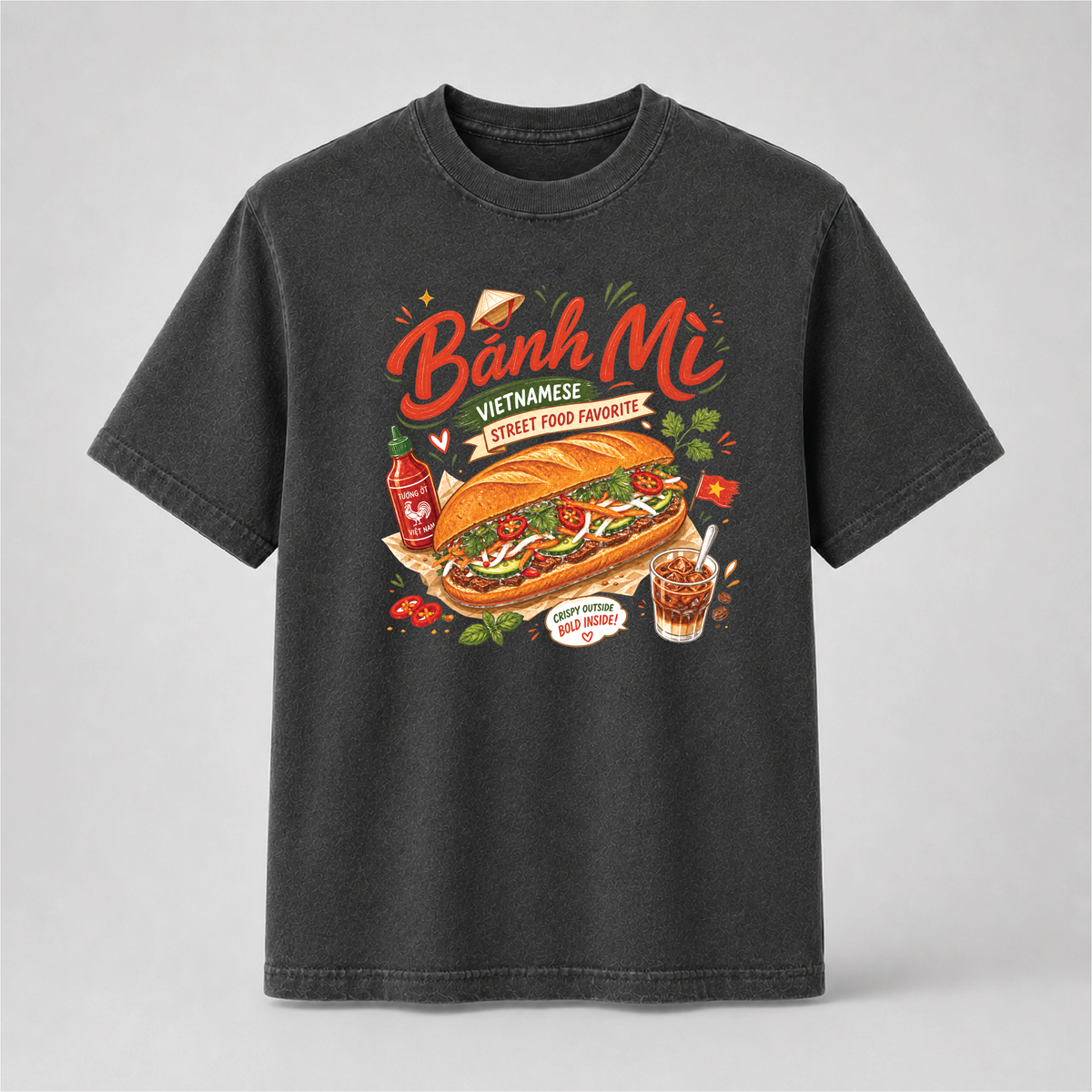 Bánh Mì Vietnamese Street Food Graphic Tee – Comfort Colors Shirt