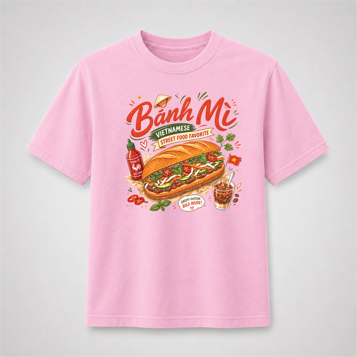 Bánh Mì Vietnamese Street Food Graphic Tee – Comfort Colors Shirt