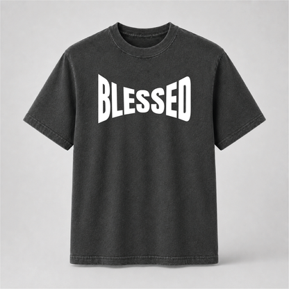 Blessed Shirt | Minimalist Christian Faith Graphic Unisex T-Shirt