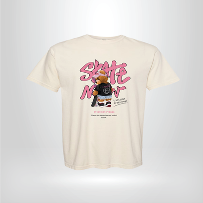 Skate Teddy Bear Shirt, Cute Streetwear Graphic Tee,Kawaii Skater Bear Gift
