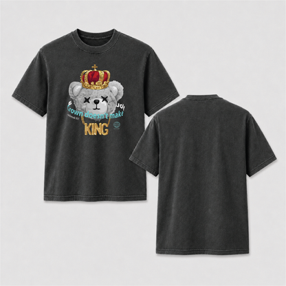 Crown Bear King Streetwear Shirt