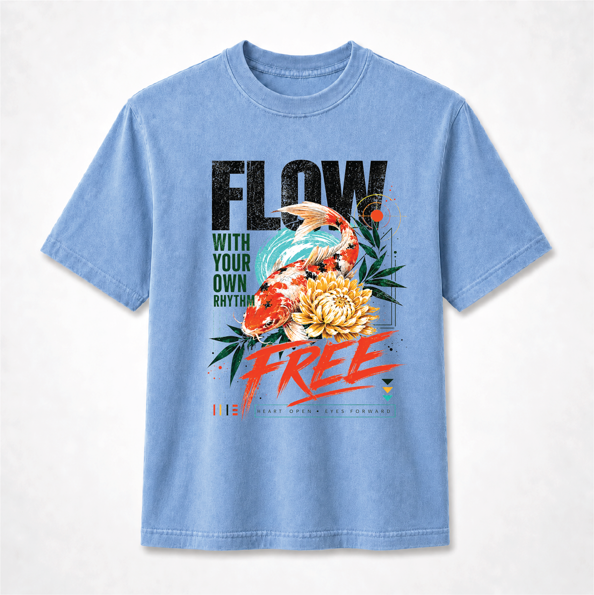 Koi Fish Graphic Tee – Flow Free Zen Shirt