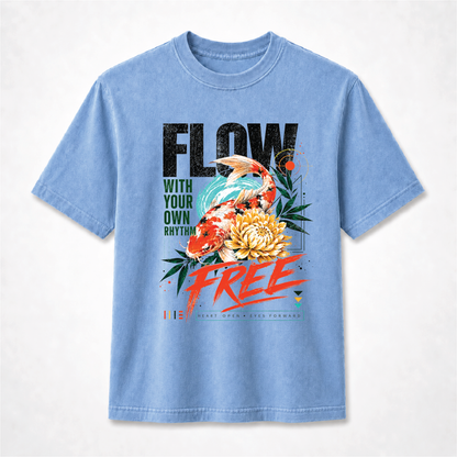 Koi Fish Graphic Tee – Flow Free Zen Shirt