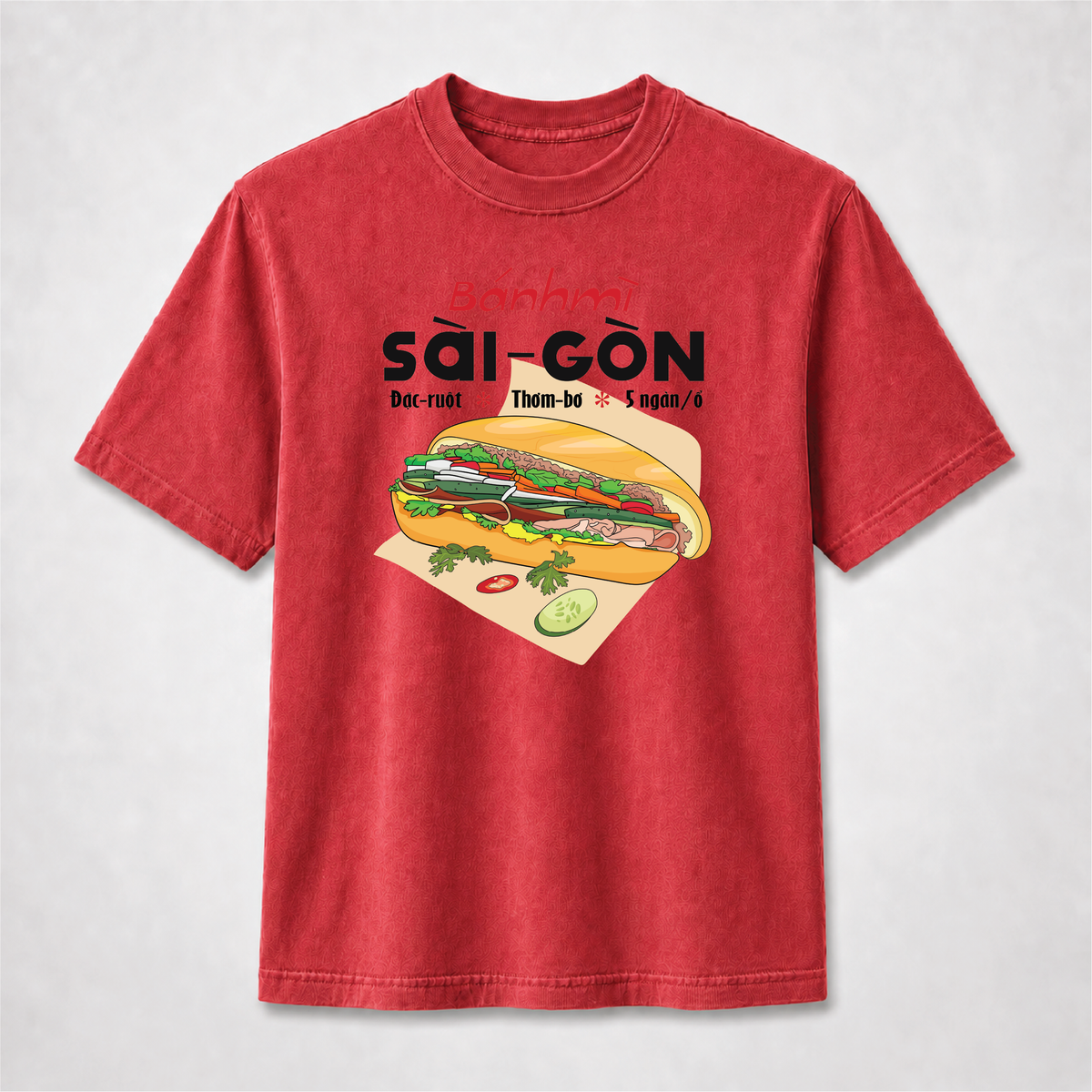 Vietnamese Bánh Mì Sài Gòn T-Shirt – Saigon Food Graphic Tee