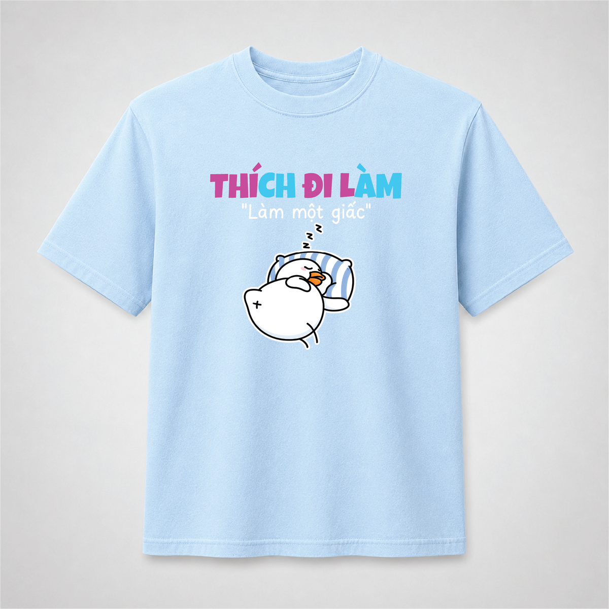Thích Đi Làm – Làm Một Giấc Funny Sleeping Duck Graphic Tee