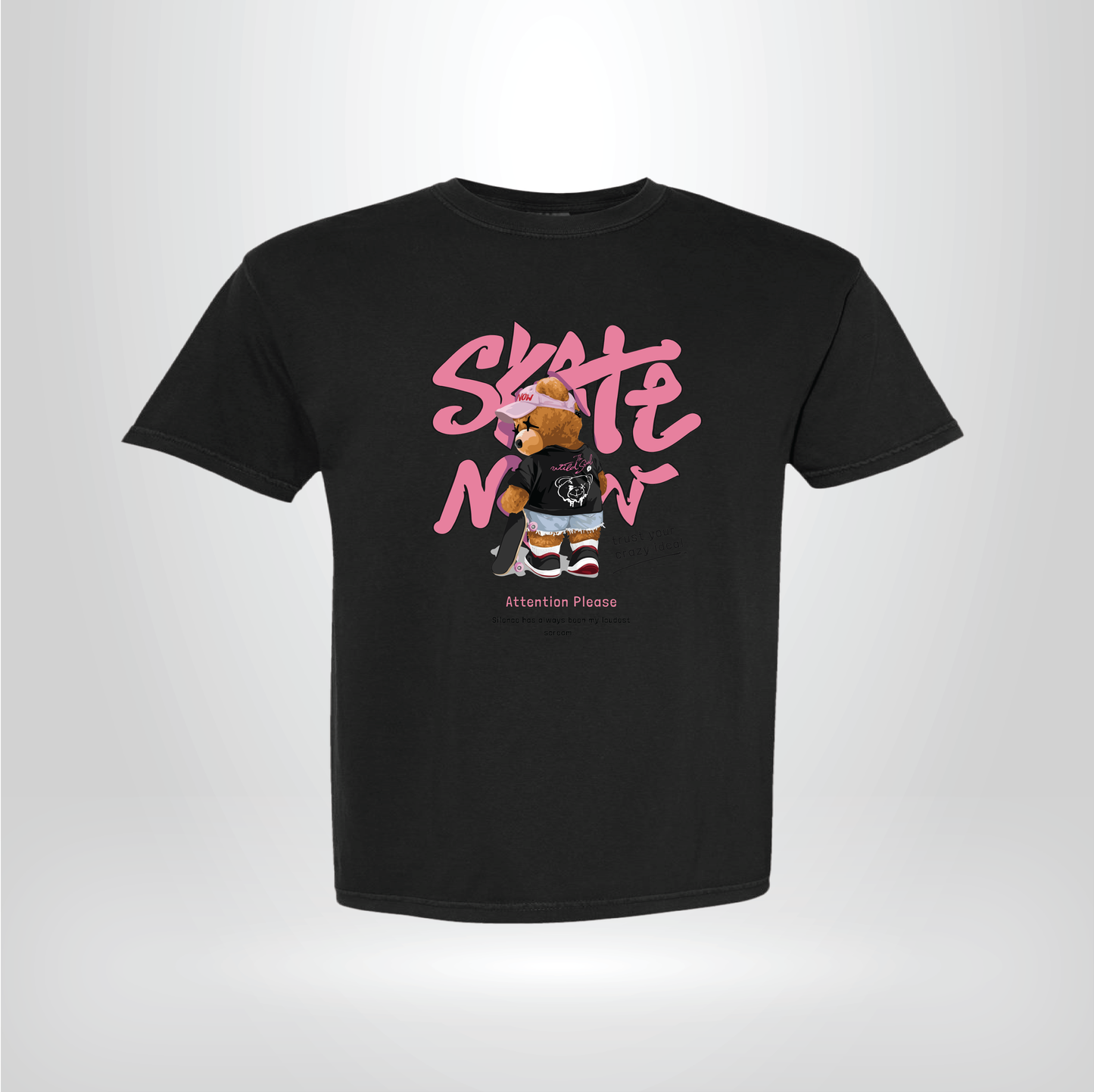 Skate Teddy Bear Shirt, Cute Streetwear Graphic Tee,Kawaii Skater Bear Gift