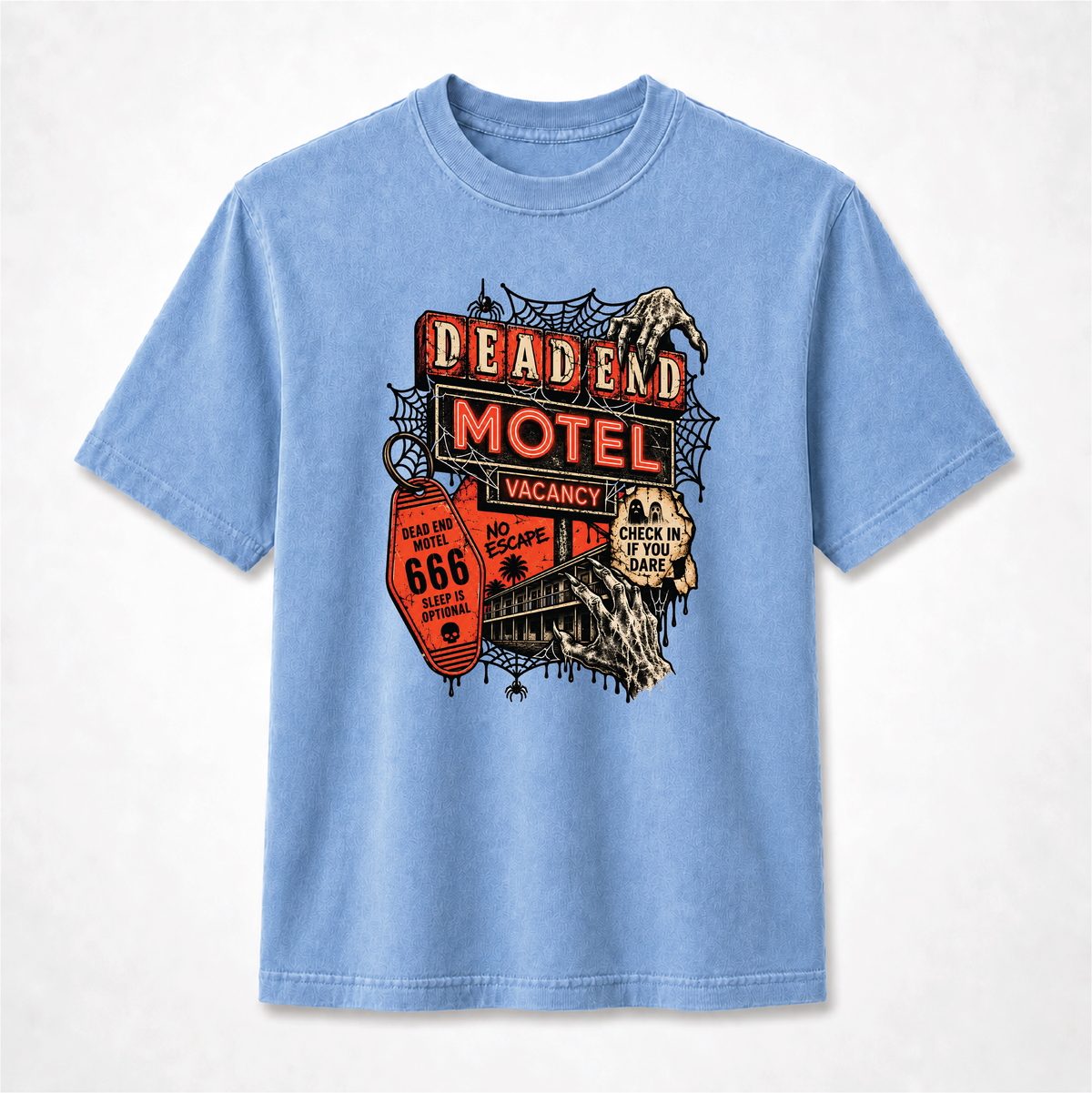 Dead End Motel Vintage Halloween Horror Graphic Tee