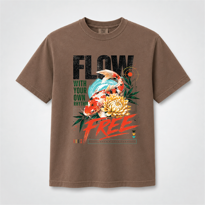 Koi Fish Graphic Tee – Flow Free Zen Shirt