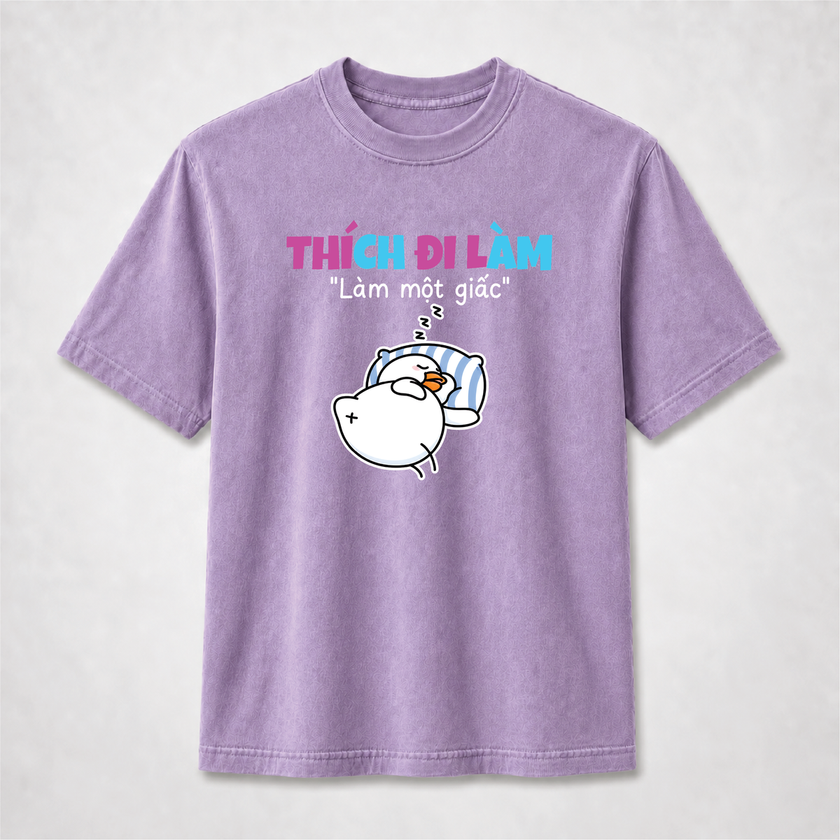 Thích Đi Làm – Làm Một Giấc Funny Sleeping Duck Graphic Tee