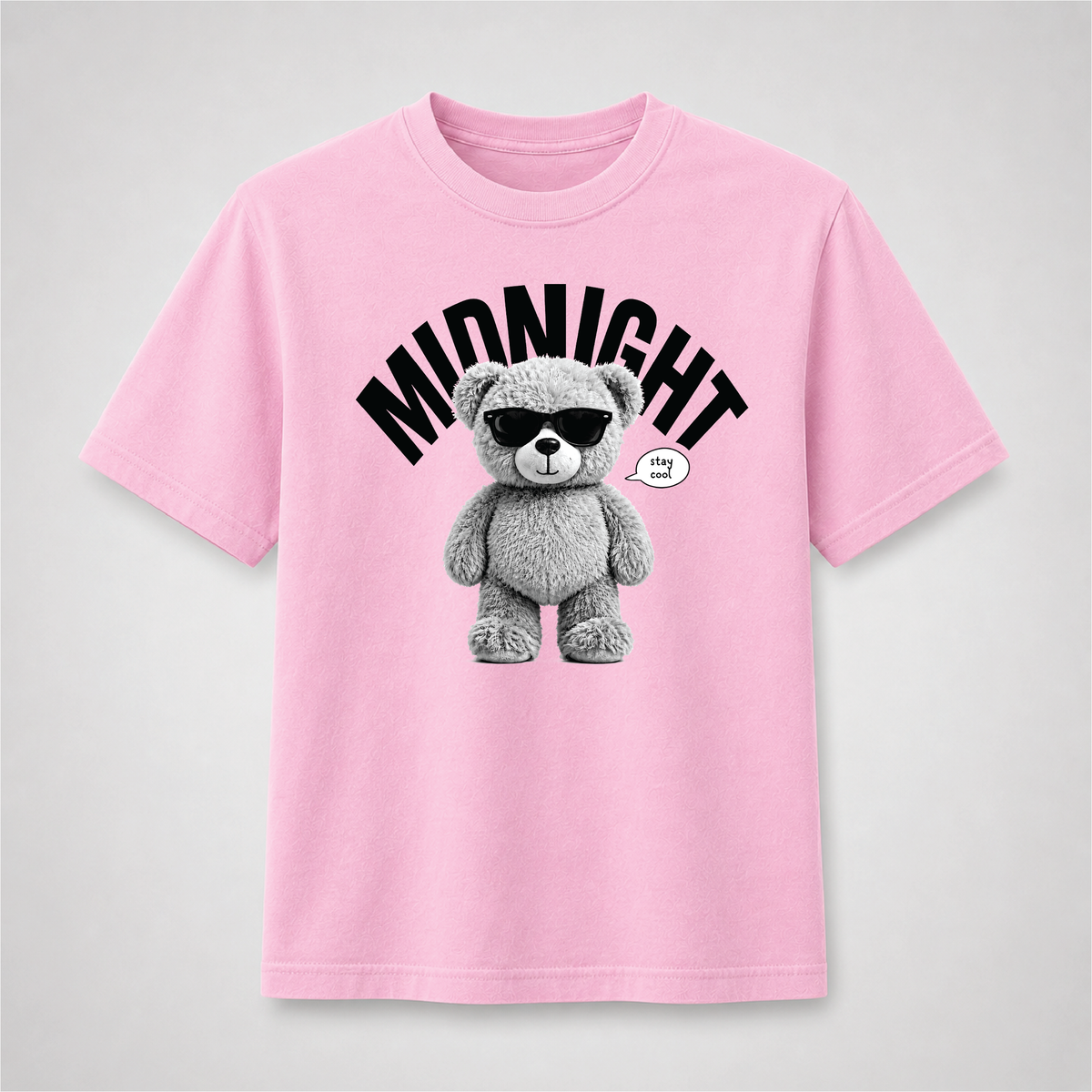 Midnight Stay Cool Teddy Bear Graphic Tee