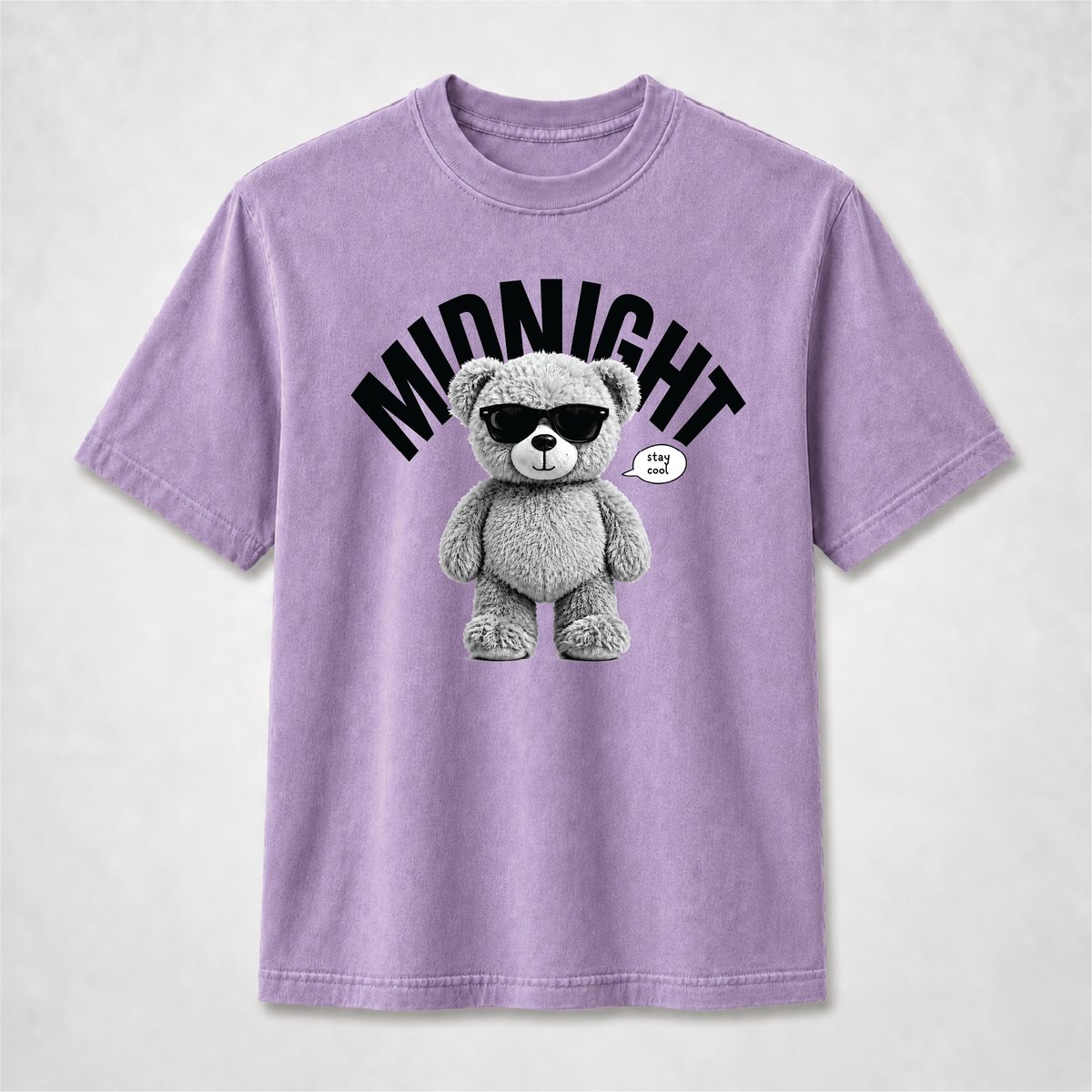 Midnight Stay Cool Teddy Bear Graphic Tee