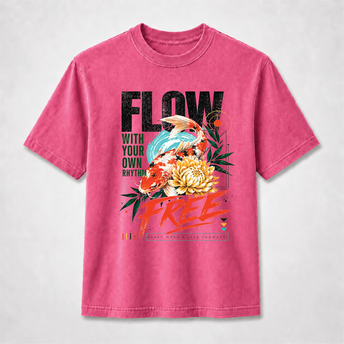Koi Fish Graphic Tee – Flow Free Zen Shirt