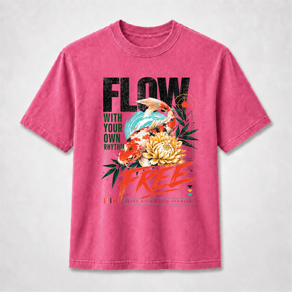 Koi Fish Graphic Tee – Flow Free Zen Shirt