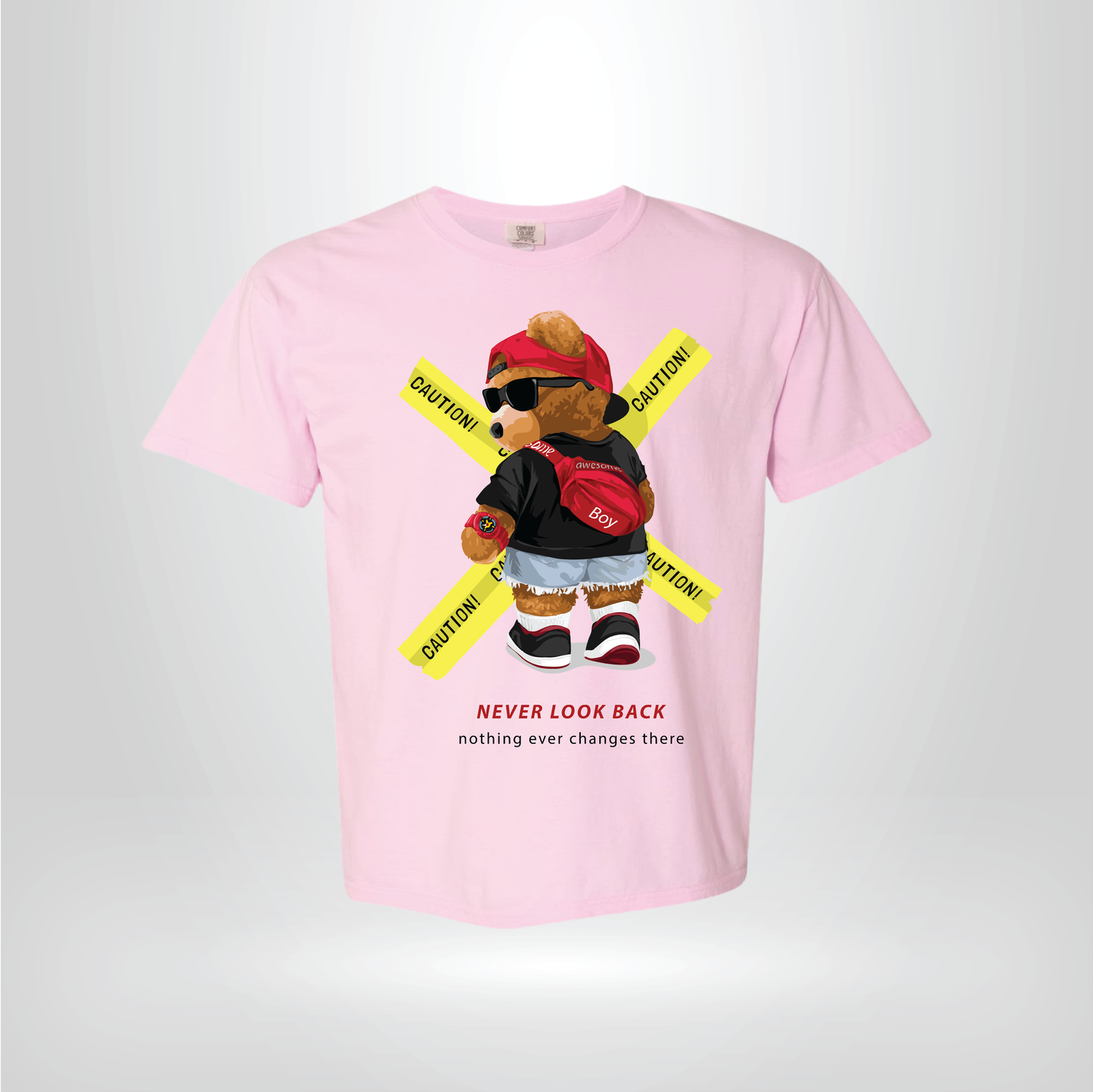 Teddy Bear Shirt – Never Look Back Graphic Tee