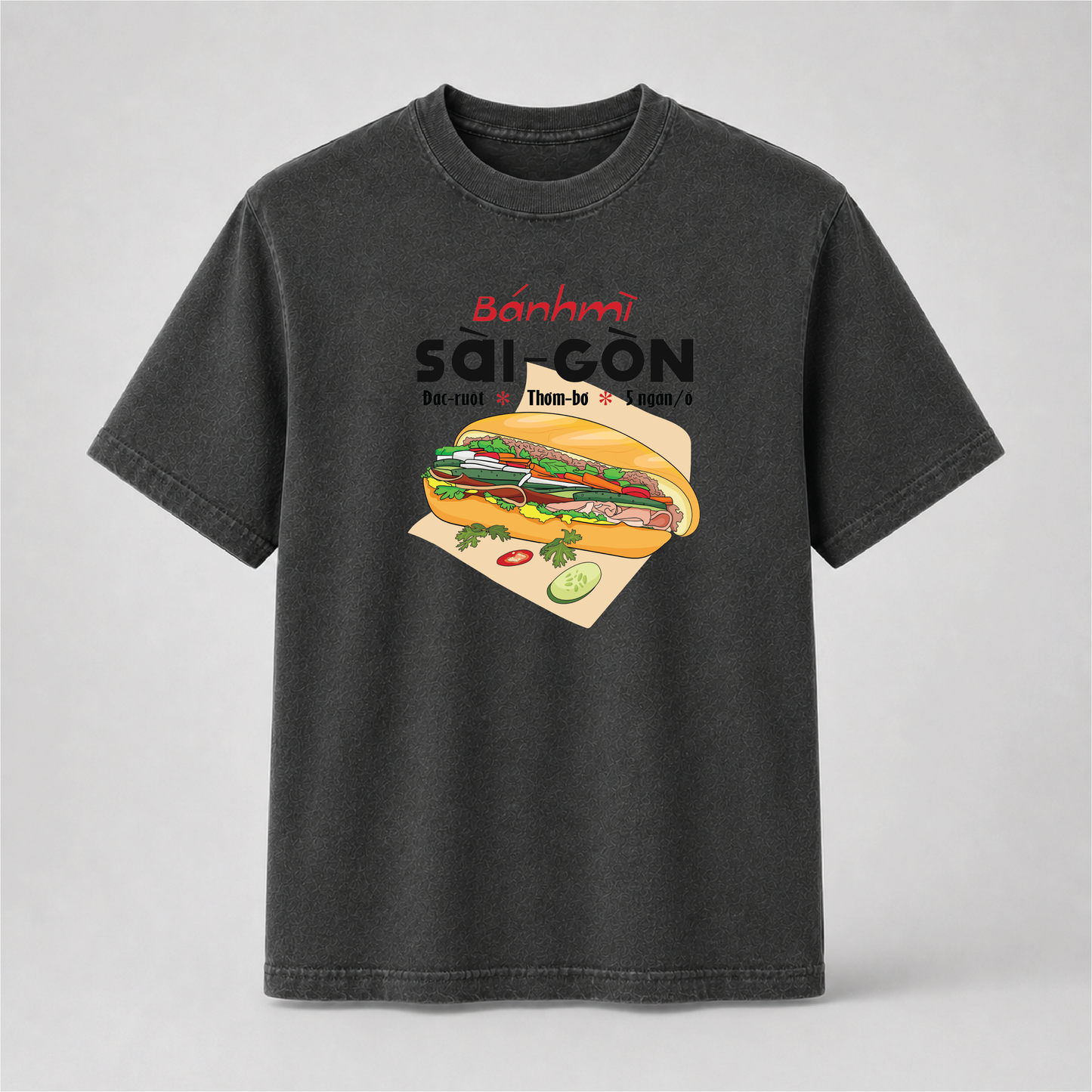 Vietnamese Bánh Mì Sài Gòn T-Shirt – Saigon Food Graphic Tee