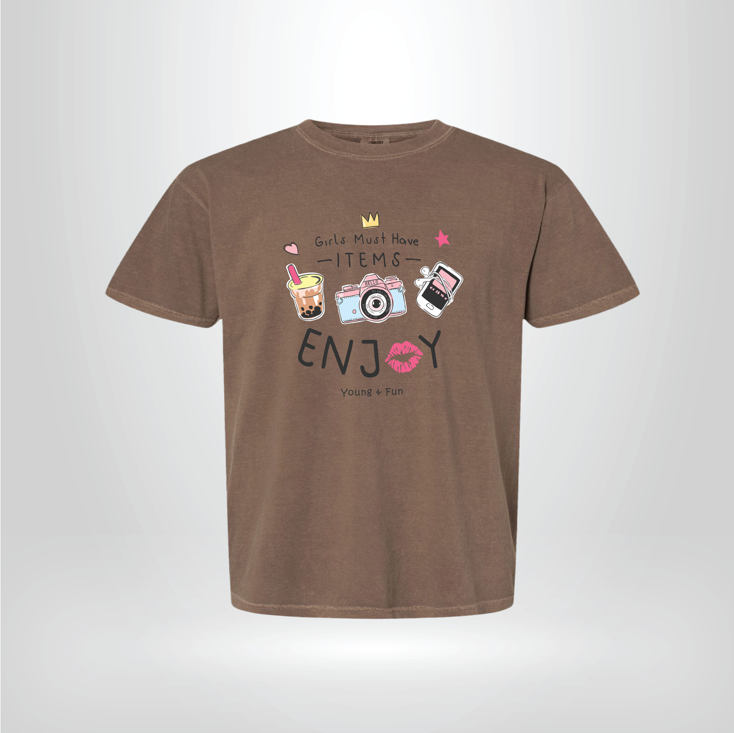 Girls Must Have Items Graphic T-Shirt – Cute Fun Unisex Tee