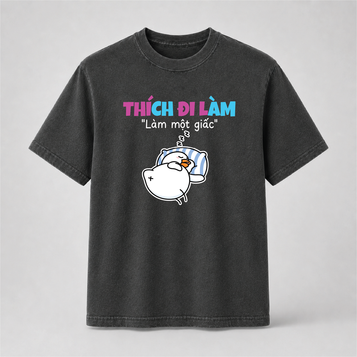 Thích Đi Làm – Làm Một Giấc Funny Sleeping Duck Graphic Tee