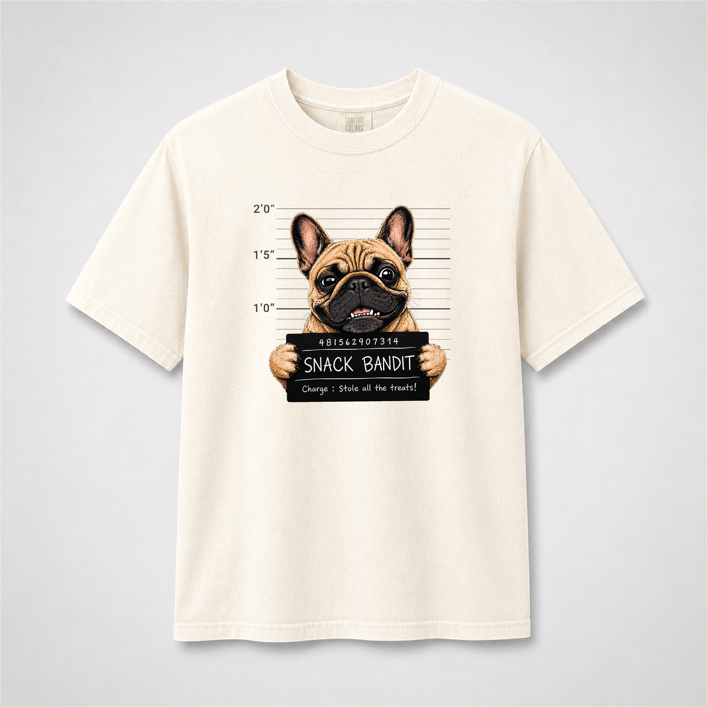 French Bulldog T-Shirt – Snack Bandit Dog Graphic Tee