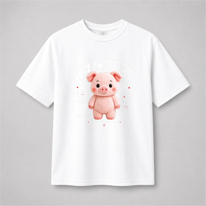Cute Pig Peach Mode Shirt | Kawaii Self Care Graphic Tee