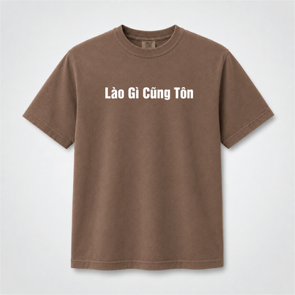 Lào Gì Cũng Tốn Vietnamese Funny Graphic Tee