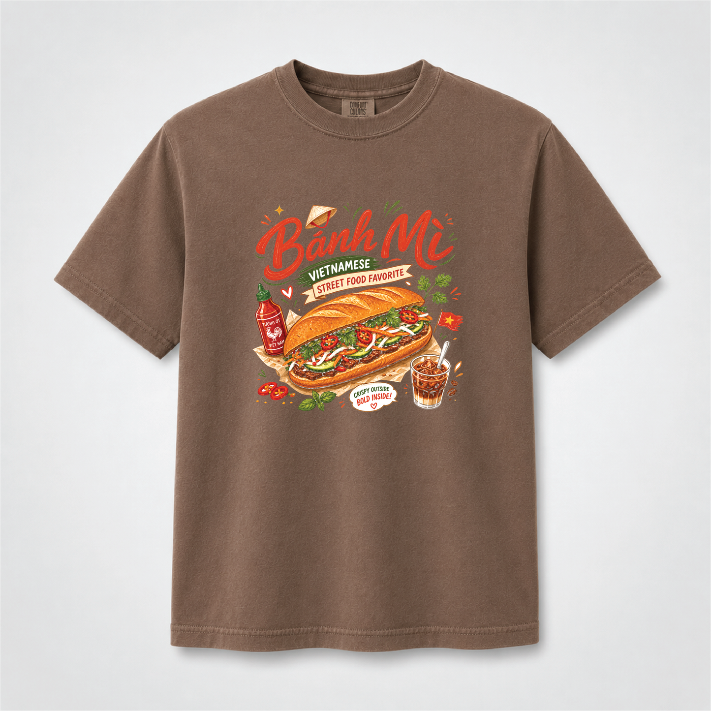 Bánh Mì Vietnamese Street Food Graphic Tee – Comfort Colors Shirt