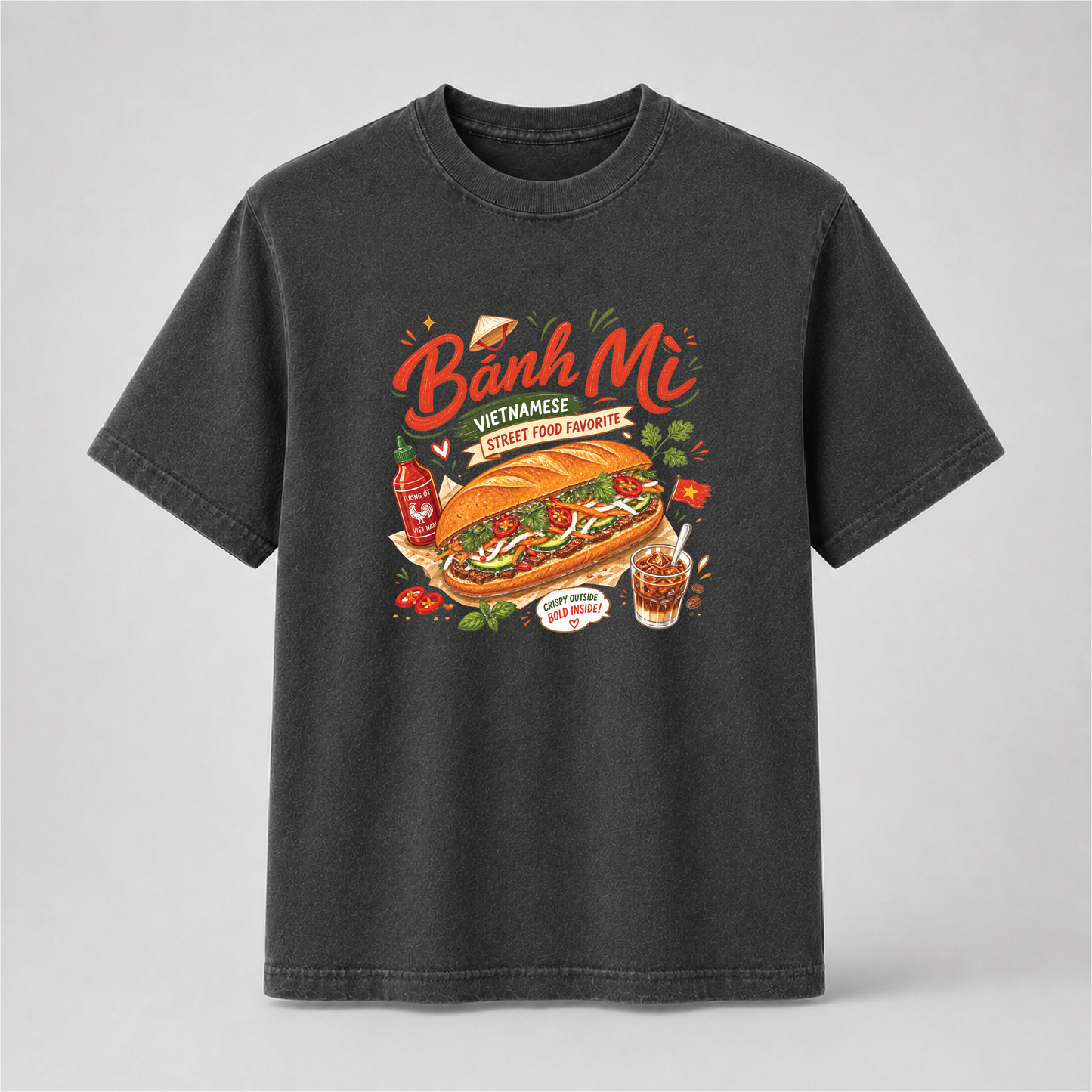 Bánh Mì Vietnamese Street Food Graphic Tee – Comfort Colors Shirt