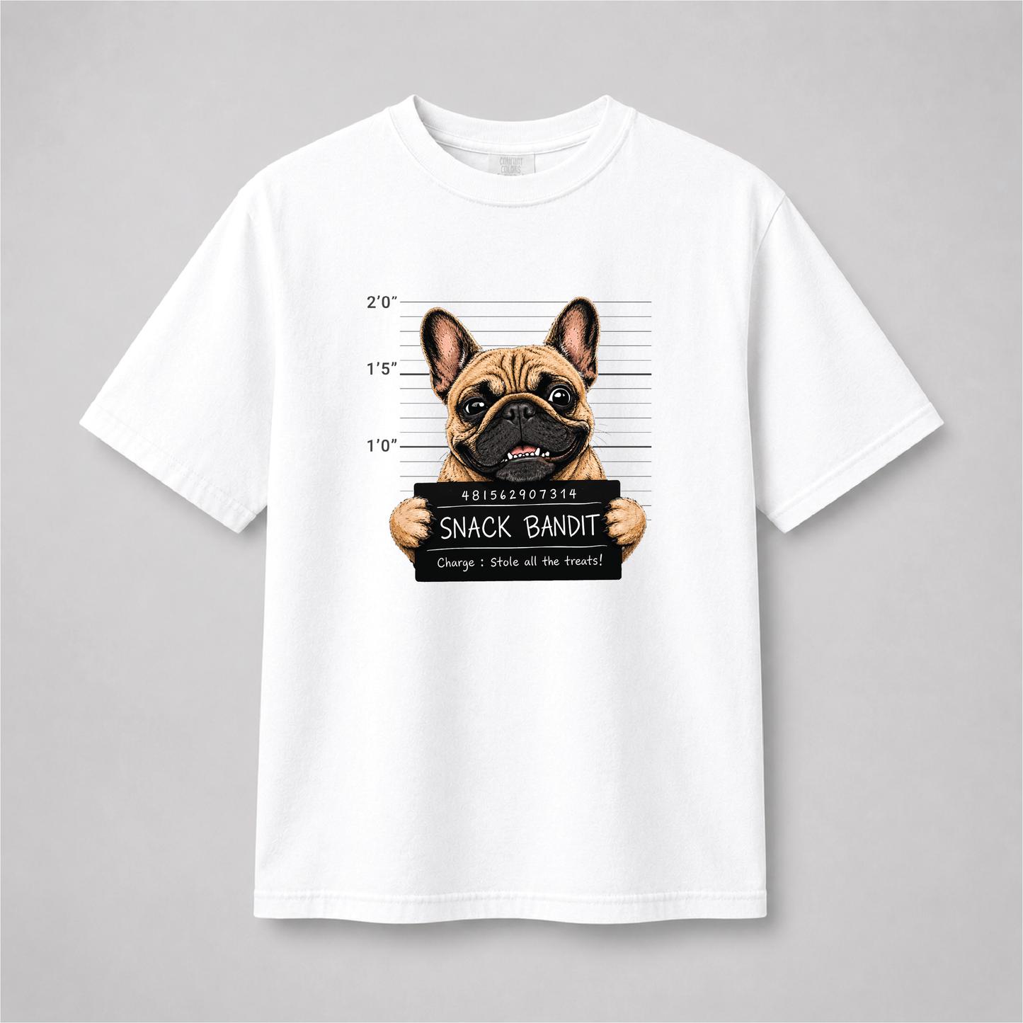French Bulldog T-Shirt – Snack Bandit Dog Graphic Tee