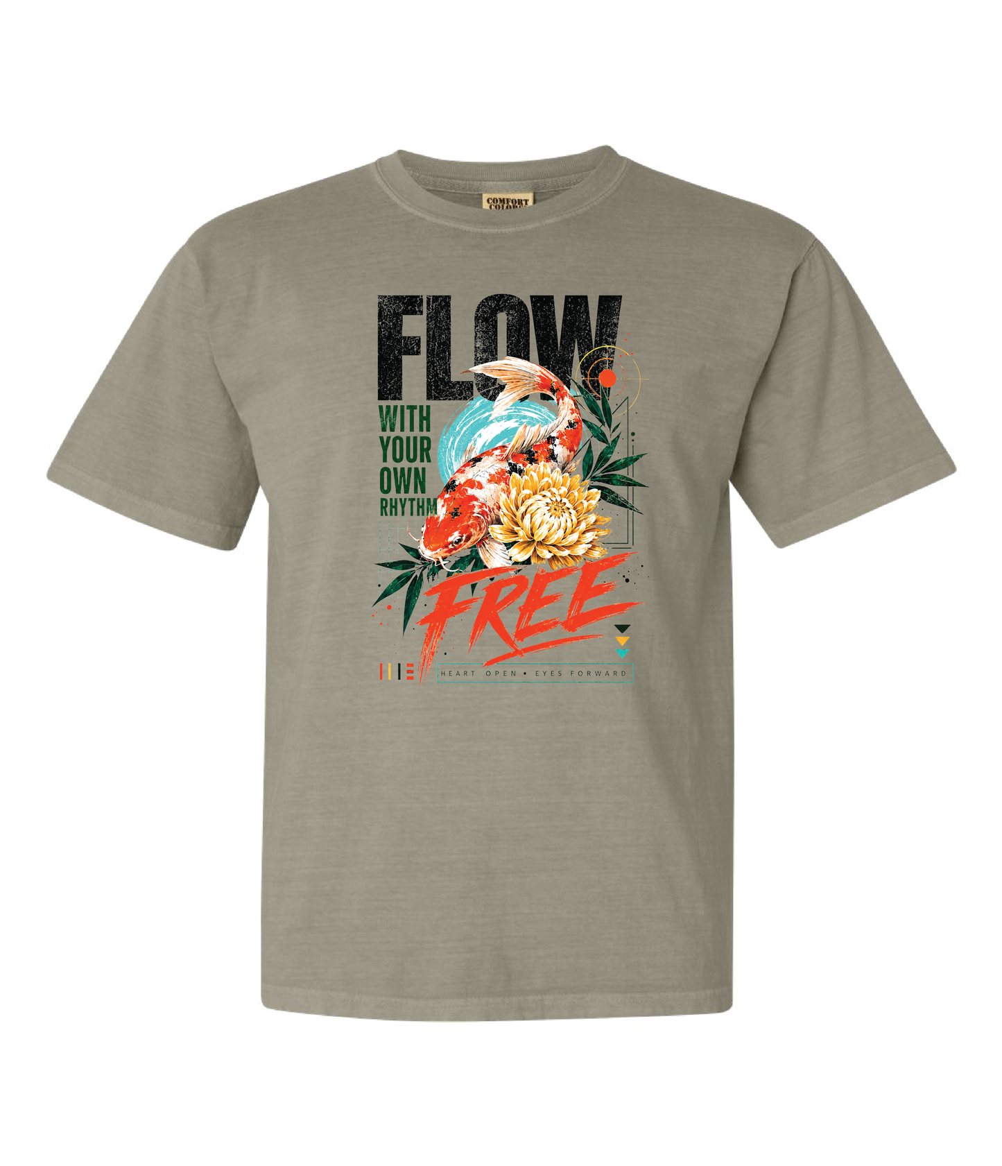 Koi Fish Graphic Tee – Flow Free Zen Shirt