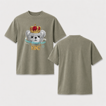 Crown Bear King Streetwear Shirt